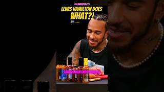 Lewis Hamilton Hot Ones! 🫣 #hotones #wings #lewishamilton #f1 #mercedes #racecar