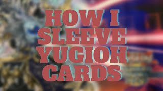 How I sleeve Yu-Gi-Oh cards for my binder #shorts