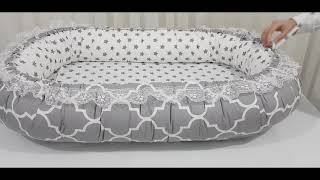 Gri Babynest Yorgan baby nest babynest babynesttutorial DIY