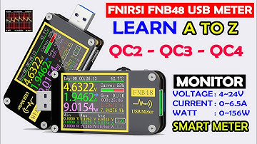 FNIRSI-FNB48 ammeter Current Voltmeter || USB tester PD trigger QC4 + PD3.0 2.0 PPS with Bluetooth
