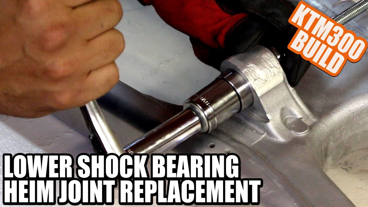KTM 300 build part 14: KTM PDS rear shock heim joint lower bearing replacement