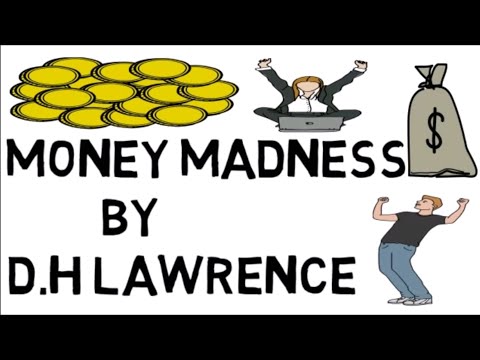 Money Madness By D.H Lawrence | In Hindi | Full Explain Line By Line In Animated Pictures