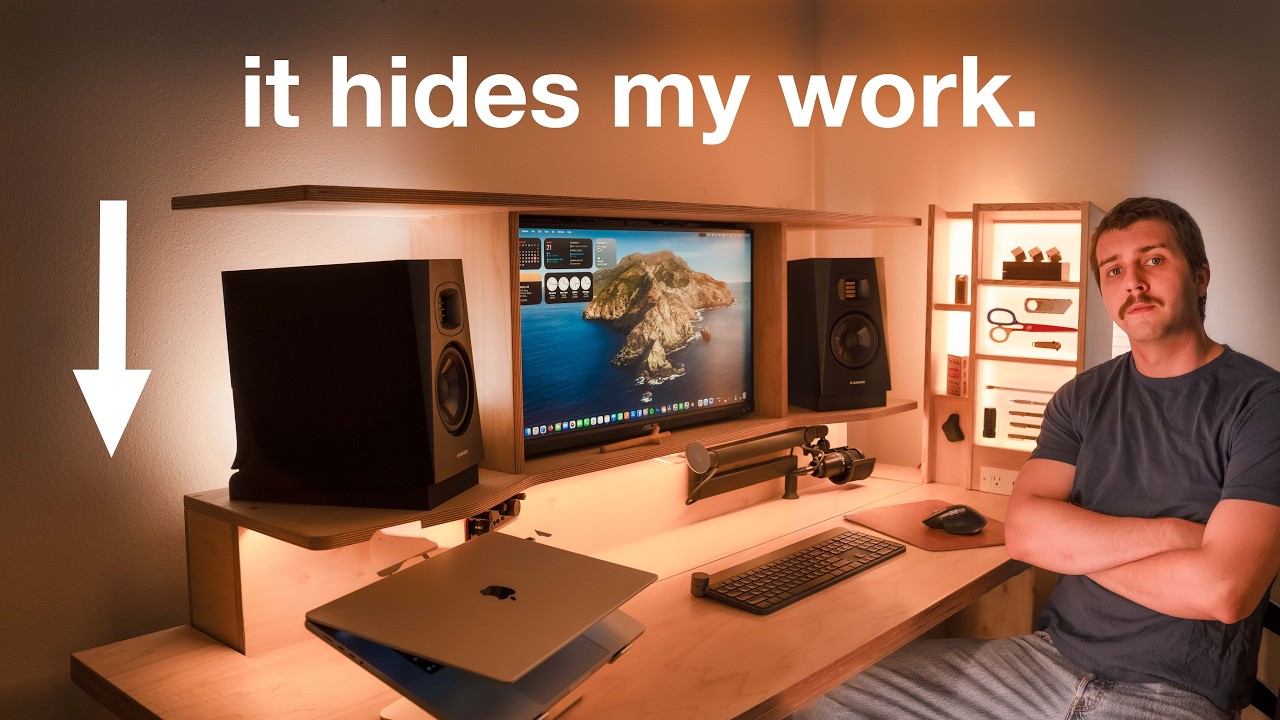 Clutter Sucks, so I Built this Desk.
