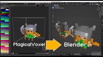 Voxel to 3D Blender_very clean Mesh + Material