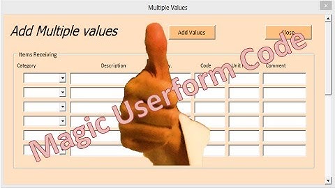 Create an Excel Database in Minutes - Magic Userform Code - Part 3