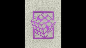 Panel Silhouette #14 Magic Cube Change color #art #secondlife #blender #animation #game