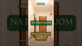 Na PRENÁJOM zariadený 3-izbový byt s 2 loggiami na ulici Magurská – sídlisko Sekčov.