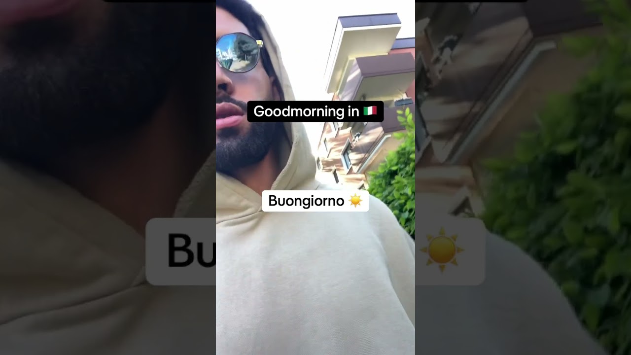Learn how to say GOODMORNING in Italian 🇮🇹📚