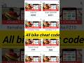 All bike cheat code Indian bike driving game me please subscribe #shortsviral  Sunny_Gamer