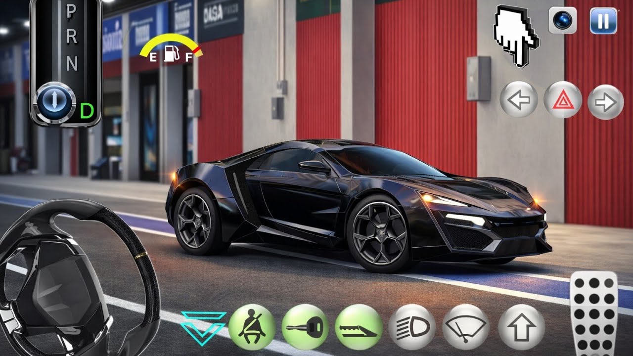 New Red Lamborghini Parking in airport- 3D Driving Class - 3D Driving Class Game - Car Game
