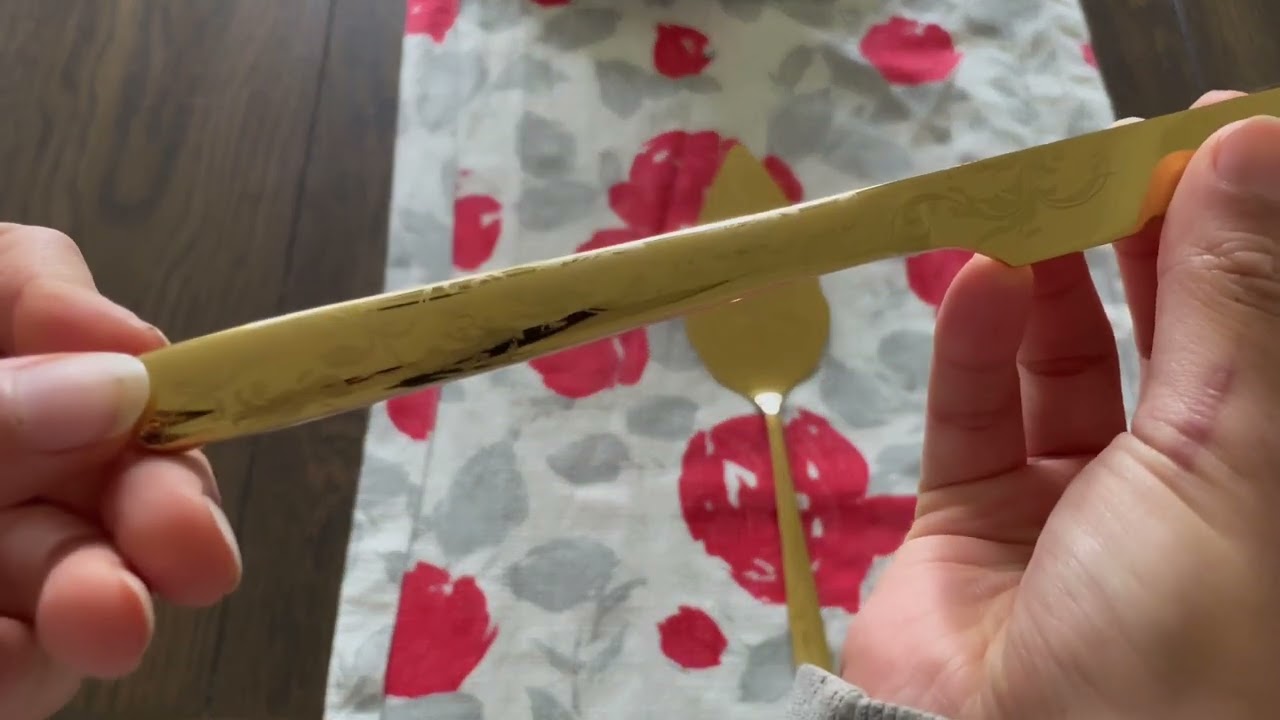 Review of Berglander Gold Wedding Cake Knife and Server Set, Titanium Gold Plating With Unique