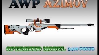 CS:GO AWP AZIMOV HD for CS 1.6