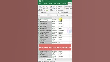 Efficiently Split Names in Excel: Using Text to Columns, Flash Fill, or Ctrl+E
