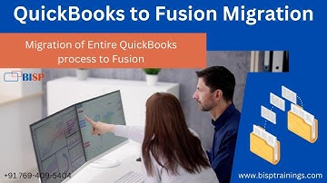 QuickBooks to Fusion Migration | Migration of Entire QuickBooks process to Fusion