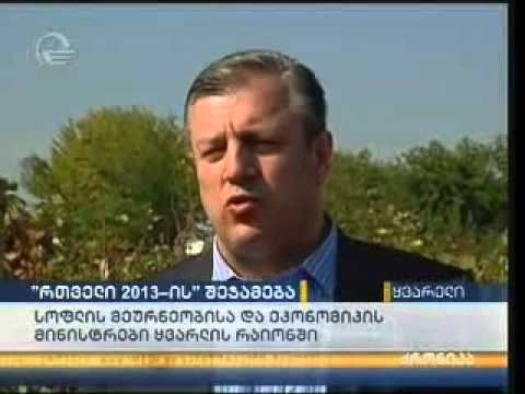 „რთველი 2013 ის  შემაჯამებელი შეხვედრა ყვარელში