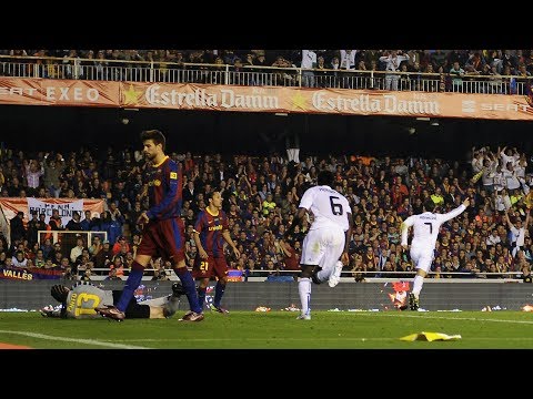 كل ما قدمه رونالدو ضد برشلونة بتعليق الشوالي نهائي كأس الملك 2011