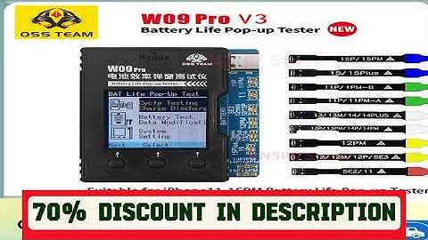 A must-have product! OSS W09 Pro V3 Battery Life Pop-up Tester for iPhone11-15PM Detection Modify