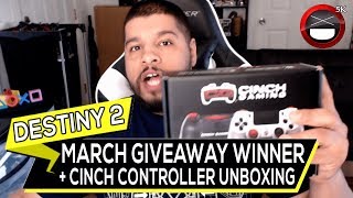 Destiny 2 Forsaken - March 2019 Giveaway Winner + NEW Cinch Controller Unboxing!