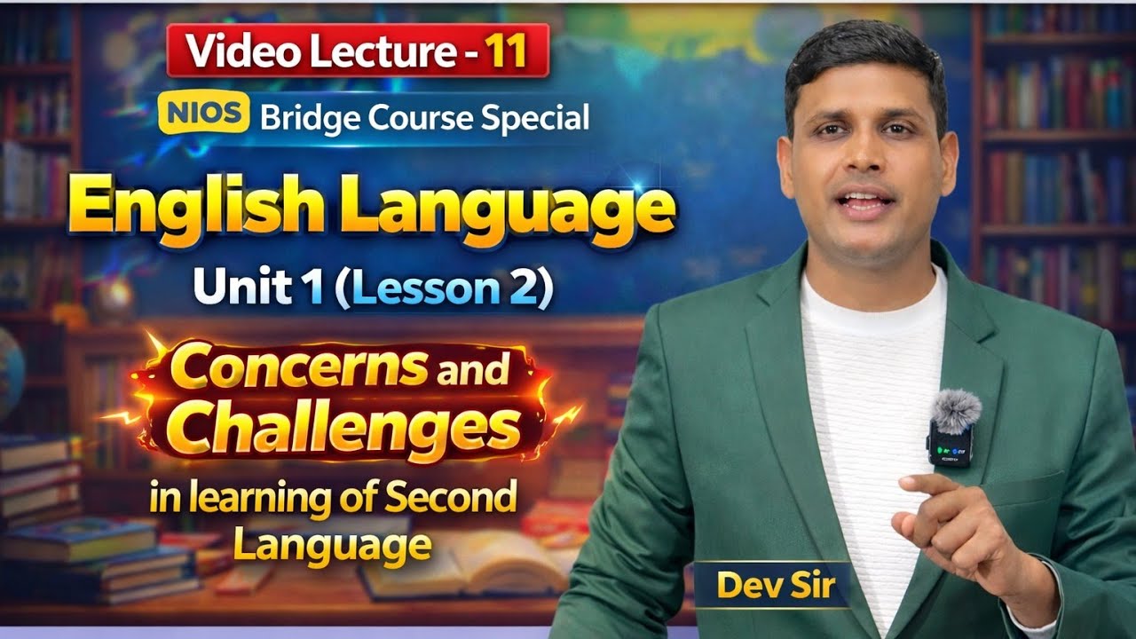 NIOS Bridge Course English Padegogy Day-11l full syllabus + Exam Strategy l 1st attempt Success Plan