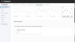 Tookan Dashboard Nearest Available Auto Allocation