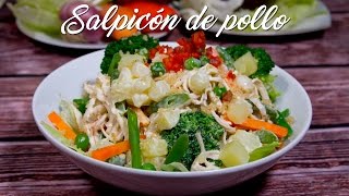 COMO PREPARAR SALPICÓN DE POLLO - COMIDA PERUANA | RECETA DE ACOMER.PE