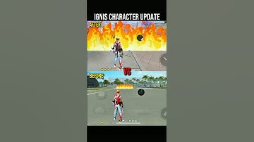 IGNIS CHARACTER CHANGE🔥 free fire ignis character ability - after update #ffa2bgaming
