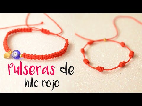 PULSERAS HILO ROJO de la y protección 🍀🧿#194 - YouTube