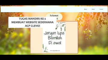TUGAS MANDIRI KE-2 - MEMBUAT WEBSITE SEDERHANA #ClevioCoderCamp #ACP #Digdev