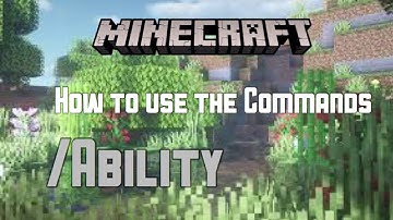 Minecraft Bedrock How To Use The /ability Command. Using Commands!