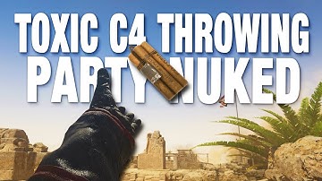 TOXIC C4 THROWING 2 MAN PARTY GETS V2 ROCKET DROPPED ON THEM IN COD WW2...