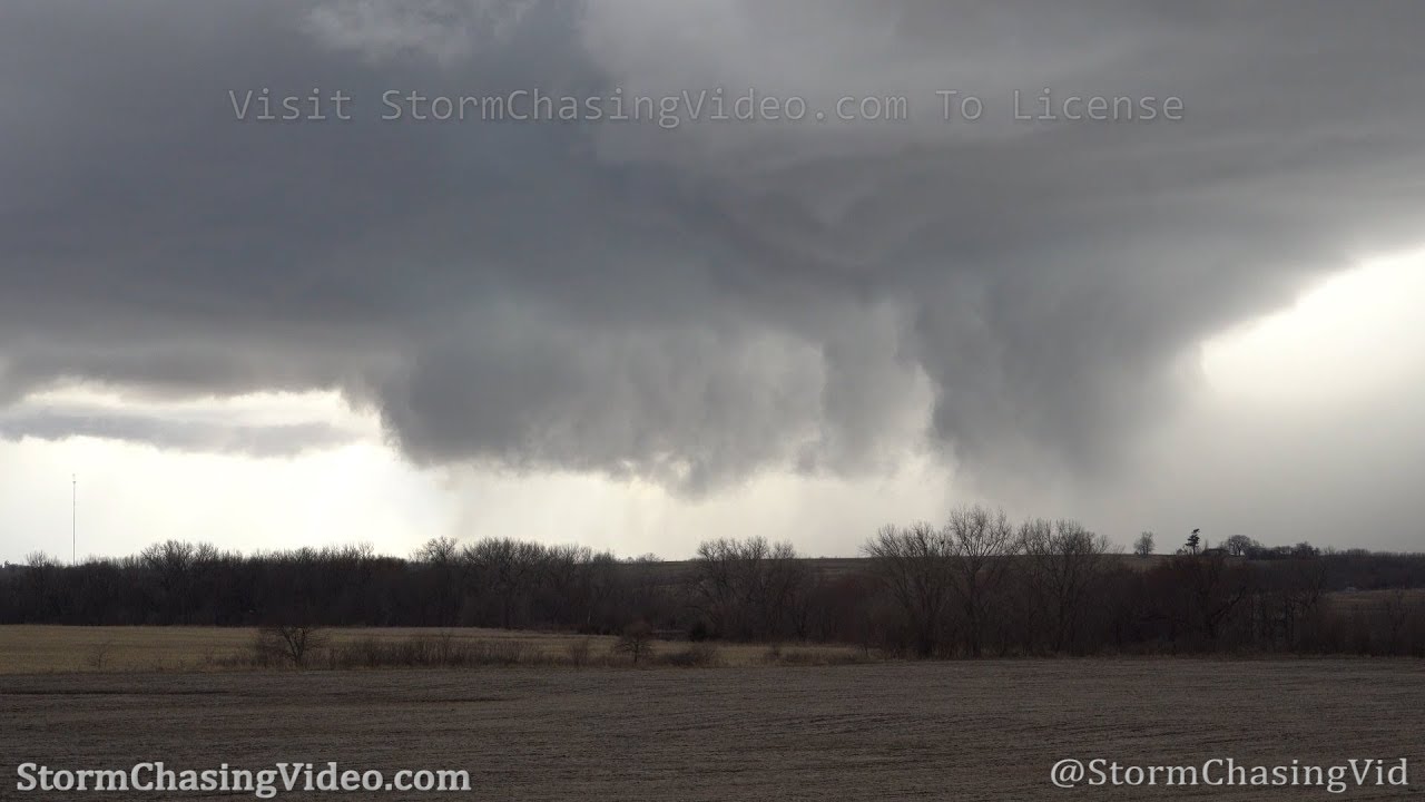 Severe Warned Supercell Thunderstorm Hits Villisca, IA - 3/19/2020