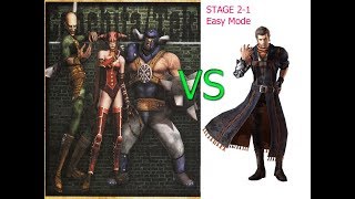 God Hand PS2 (PCSX2) - VS Conchita, Felix, Bruce - Easy Mode - STAGE 2_1