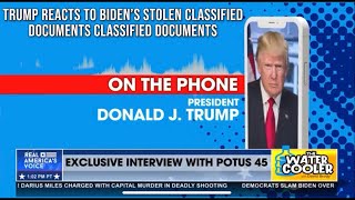President Trump reacts to Biden taking Classified Documents