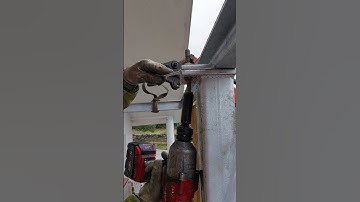 Structural steel erection on a small scale.