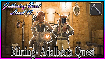 Adalberta Quest Rank 15 "Getting in Deep" | Miner 100% Completion | Final Fantasy XIV