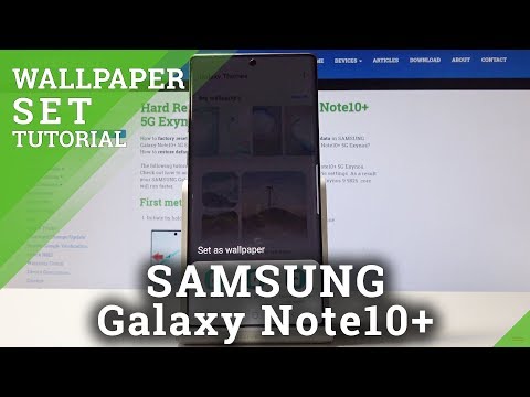 How to Change Wallpaper in SAMSUNG Galaxy Note 10+