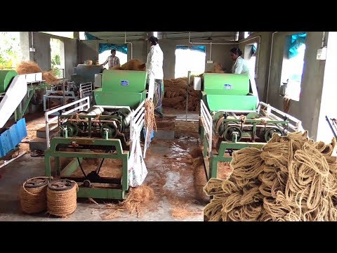 Coconut Coir Ropes making machine | Craft Touch Naariyal rope make a Process in Small Scale