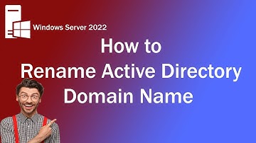 How to Rename Active Directory Domain Name in Windows Server 2022 #renameactivedirectory