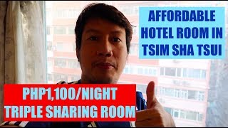 CHEAPEST HOTEL IN HONG KONG TSIM SHA TSUI | CHUNGKING MANSION TRIPLE SHARING ROOM TOUR | TAGALOG PH