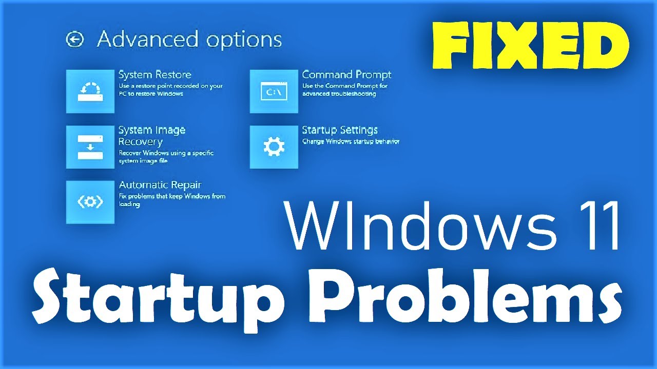 Startup Repair Windows 11  How to Automatic Repair Loop Problems in Windows  11 