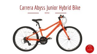 Carrera Abyss Junior Hybrid Bike Review - YouTube