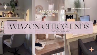 AMAZON OFFICE ESSENTIALS | HOME OFFICE FINDS| HOME OFFICE MUST HAVES | TIKTOK COMPILATION \& LINKS