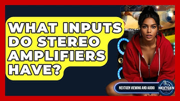 What Inputs Do Stereo Amplifiers Have? - NextGen Viewing and Audio