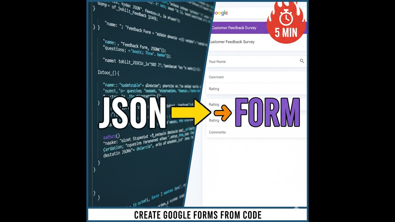 Create Google Forms from JSON in 5 Minutes - YouTube