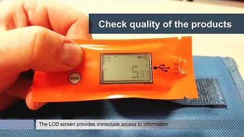 Simple single Use Temperature Monitoring Data Logger for logistic optimization and quality control