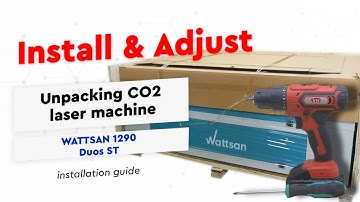 How to install & start a dual head CNC laser machine Wattsan 1290 DUOS ST / Installation Guide