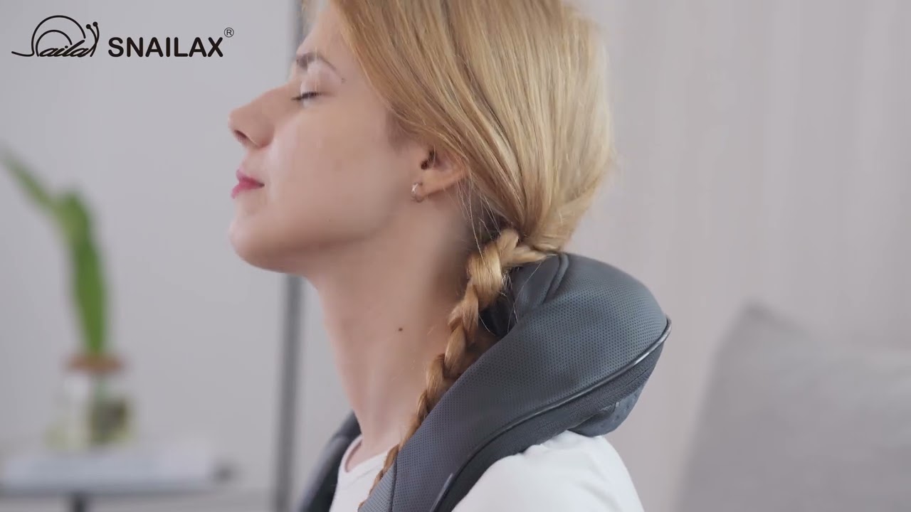 Portable Neck Massager  Get Shiatsu Cordless Neck Massager with Heat -  Snailax