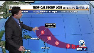 Tropical Storm Jose forms in the Atlantic