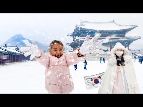 Beautiful Gyeongbokgung Palace Today in the Heavy Snowfall | 문화재청 경복궁