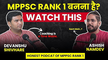 CRACK MPPSC 2026 | MPPSC Rank 1 Devanshu Shivhare on Indian Aspirant Show Podcast |Complete Strategy